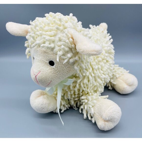 Baby Aspen Lamb Sheep Plush 9" Stuffed Animal Toy Ivory Cream Color Adorable - Picture 1 of 10